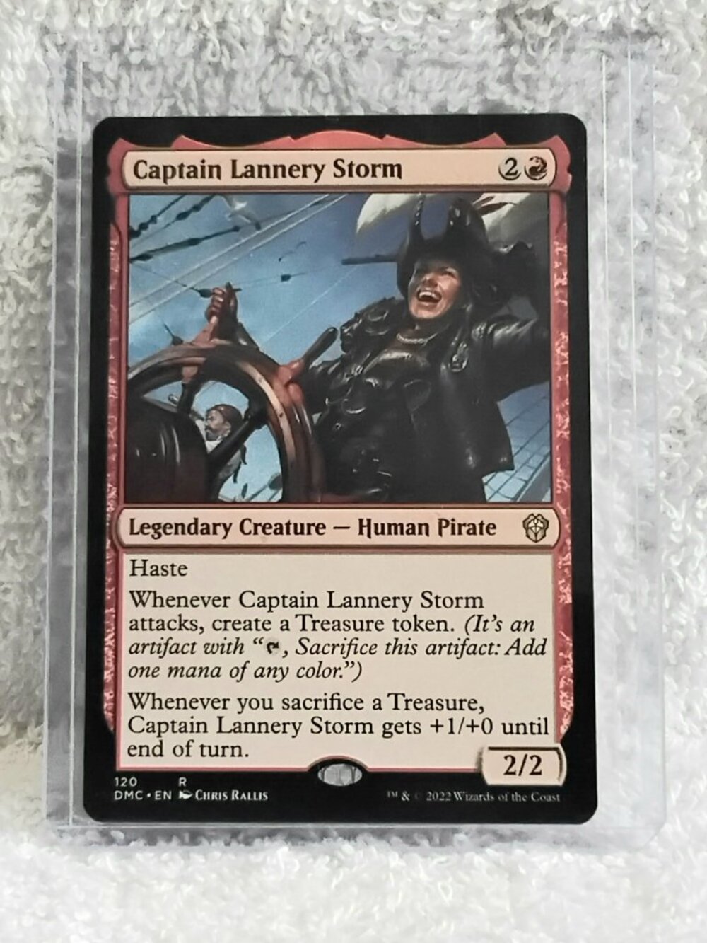 5/$20 Mint 2022 MTG Captain Lannery Storm Rare Card 120 Deckmaster!!